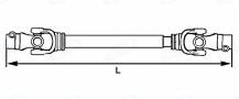 Obrázek k výrobku 54255 - Kardanová hřídel s lamelovou spojkou, 8. kategorie, 1000 mm
