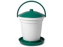 Obrázek k výrobku 125384 - Kbelíková napáječka pro slepice, drůbež CF006.30.01 ARES - 18l