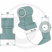 Obrázek k výrobku 31688 - Kladivo mulčovače
