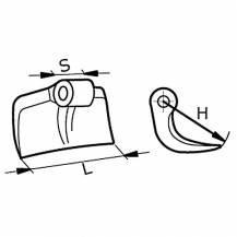 Obrázek k výrobku 60557 - Kladivo rovné 95x137x40 mm