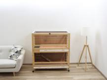 Obrázek k výrobku 125391 - Klec pro králíky a hlodavce KERBL 81703 INDOOR DELUXE - dvoupatrová