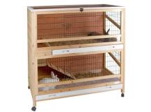 Obrázek k výrobku 125391 - Klec pro králíky a hlodavce KERBL 81703 INDOOR DELUXE - dvoupatrová
