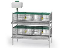 Obrázek k výrobku 125406 - Klec pro křepelky GAUN 32210 dvoupatrová