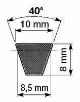 Specifikace - klínový řemen SPA2882, 13x2882 Lp, 13x2900 Le
