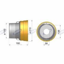 Obrázek k výrobku 61812 - Klobouk krytu kardanu