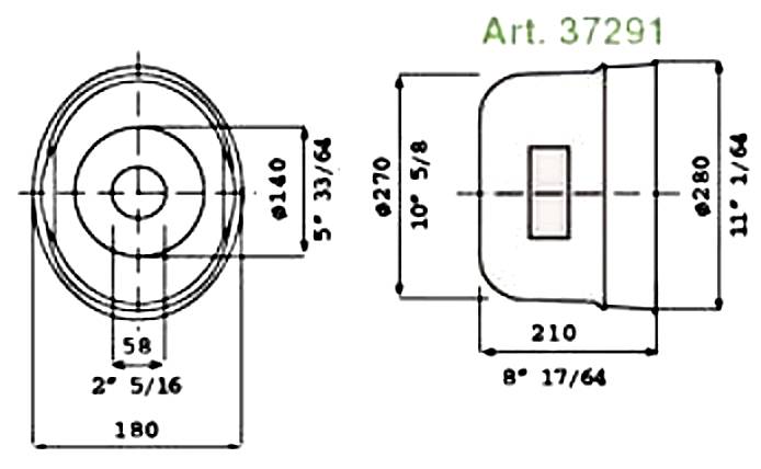 Obrázek k výrobku 21019 - Klobouk krytu kardanu