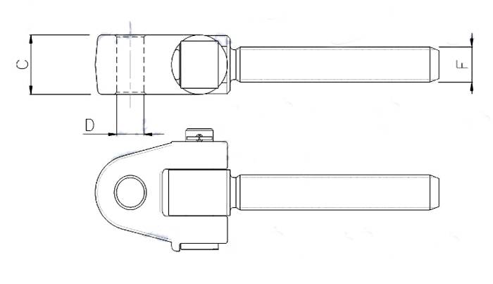 Obrázek k výrobku 0 - Kloub třetího bodu 30X3 SX 28,2