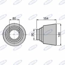 Obrázek k výrobku 11920 - KLOUBOUK KRYTU KARDANU