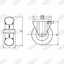 Obrázek k výrobku 47254 - Kolečko s pneumatickým pláštěm 200 kg
