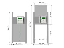 Obrázek k výrobku 125458 - Komplet automatického otevírání a zavírání kurníku JOSTechnik HK-Bat 23x34 R