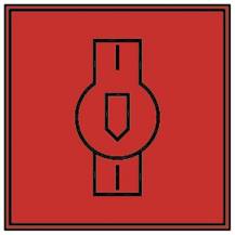 Obrázek k výrobku 59743 - Kontrolka hydraulického oleje čtvercová, červená