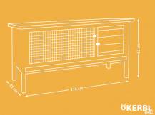 Obrázek k výrobku 125484 - Králíkárna KERBL 82815 ALFRÉD - kotec pro králíky a morčata