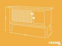 Obrázek k výrobku 125485 - Králíkárna KERBL 82816 FRED - kotec pro králíky, morčata a malé hlodavce