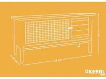 Obrázek k výrobku 81344 - Králíkárna KERBL FREDDY 116x45x62 cm