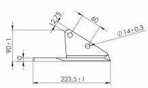 Obrázek k výrobku 52654 - Křídlové ostří pravé typu HORSCH