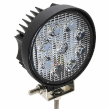 Obrázek k výrobku 62661 - Kulaté LED pracovní světlo Ø 110 mm, 10-36V DC, 27W, 2025LM, široký paprsek, 9 LED, 6000/6500K