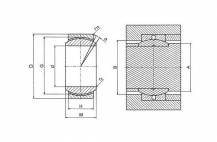 Obrázek k výrobku 23715 - Kulové kloubové ložisko GE20UK
