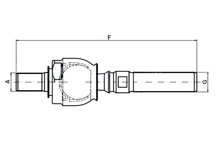 Obrázek k výrobku 74038 - Kulový čep řízení - 18x1,5 pravý