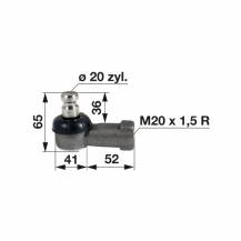 Obrázek k výrobku 31211 - Kulový kloub M20x1,5 vnitřní závit pravý