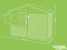 Obrázek k výrobku 75500 - Kurník pro slepice KERBL 81713 BONNY