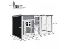 Obrázek k výrobku 125509 - Kurník pro slepice PAWHUT D51-104