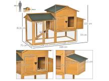 Obrázek k výrobku 125512 - Kurník pro slepice PAWHUT D51-191