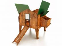 Obrázek k výrobku 79953 - Kurník pro slepice POLLY DUPLEX 4XL