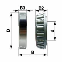 Obrázek k výrobku 33305 - Kuželíkové ložisko Timken M12649/M12610, pal