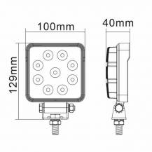 Obrázek k výrobku 62167 - LED pracovní světlo 12/24V - 13,5W 1650LM