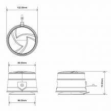 Obrázek k výrobku 62144 - Dobíjecí LED maják 12/24V