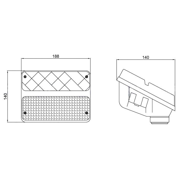 Obrázek k výrobku 0 - Levé zadní světlo SAME