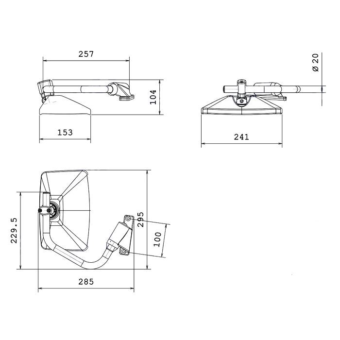 Obrázek k výrobku 0 - Levé zpětné zrcátko