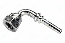 Obrázek k výrobku 58769 - Lis. armatura s vnitřním závitem, 90 st. a těsnicí hlavicí 60 st. 1" - 1"