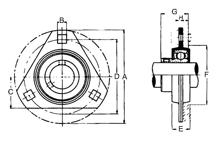 Obrázek k výrobku 33472 - Ložiskový domek  SBPFT 207