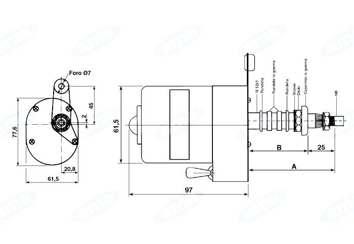 Obrázek k výrobku 20218 - Motorek stěrače 12V