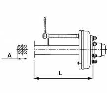 Obrázek k výrobku 18799 - náprava s brzdou 6000 kg