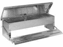 Obrázek k výrobku 120866 - Nášlapné žlabové krmítko pro slepice pozinkované GAUN 11345 - 5 kg