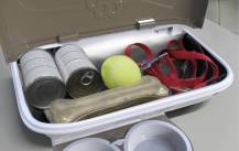 Obrázek k výrobku 77237 - Nástěnný držák misek pro mazlíčky MINI, hnědý