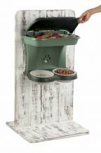 Obrázek k výrobku 77237 - Nástěnný držák misek pro mazlíčky MINI, hnědý