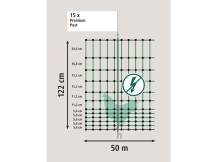 Obrázek k výrobku 125608 - Nevodivá síť pro drůbež KERBL 292411 PREMIUM, 122 cm x 50 m / 2 hroty