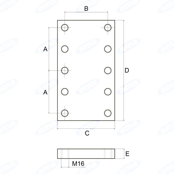 Obrázek k výrobku 26574 - Nosná deska závěsu