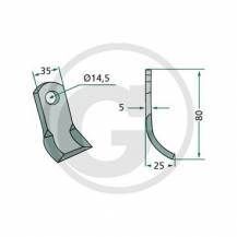 Obrázek k výrobku 31710 - Nůž mulčovače