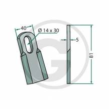 Obrázek k výrobku 31735 - Nůž mulčovače