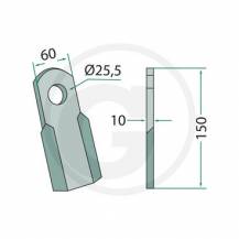 Obrázek k výrobku 31736 - Nůž mulčovače