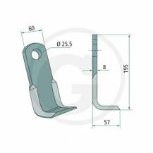 Obrázek k výrobku 31686 - Nůž mulčovače