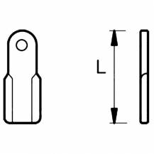Obrázek k výrobku 60559 - Nůž mulčovací 150mm, 60x8