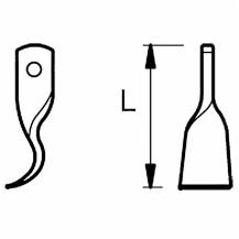 Obrázek k výrobku 42230 - Nůž mulčovací 160mm, 50x10