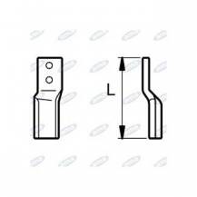 Obrázek k výrobku 60577 - NŮŽ ROTAVÁTORU 202 MM PRAVÝ
