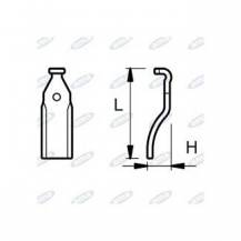 Obrázek k výrobku 60590 - NŮŽ ROTAVÁTORU 45 x 195 MM