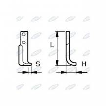 Obrázek k výrobku 42914 - NŮŽ ROTAVÁTORU 52 x 170 x 15 MM LEVÝ